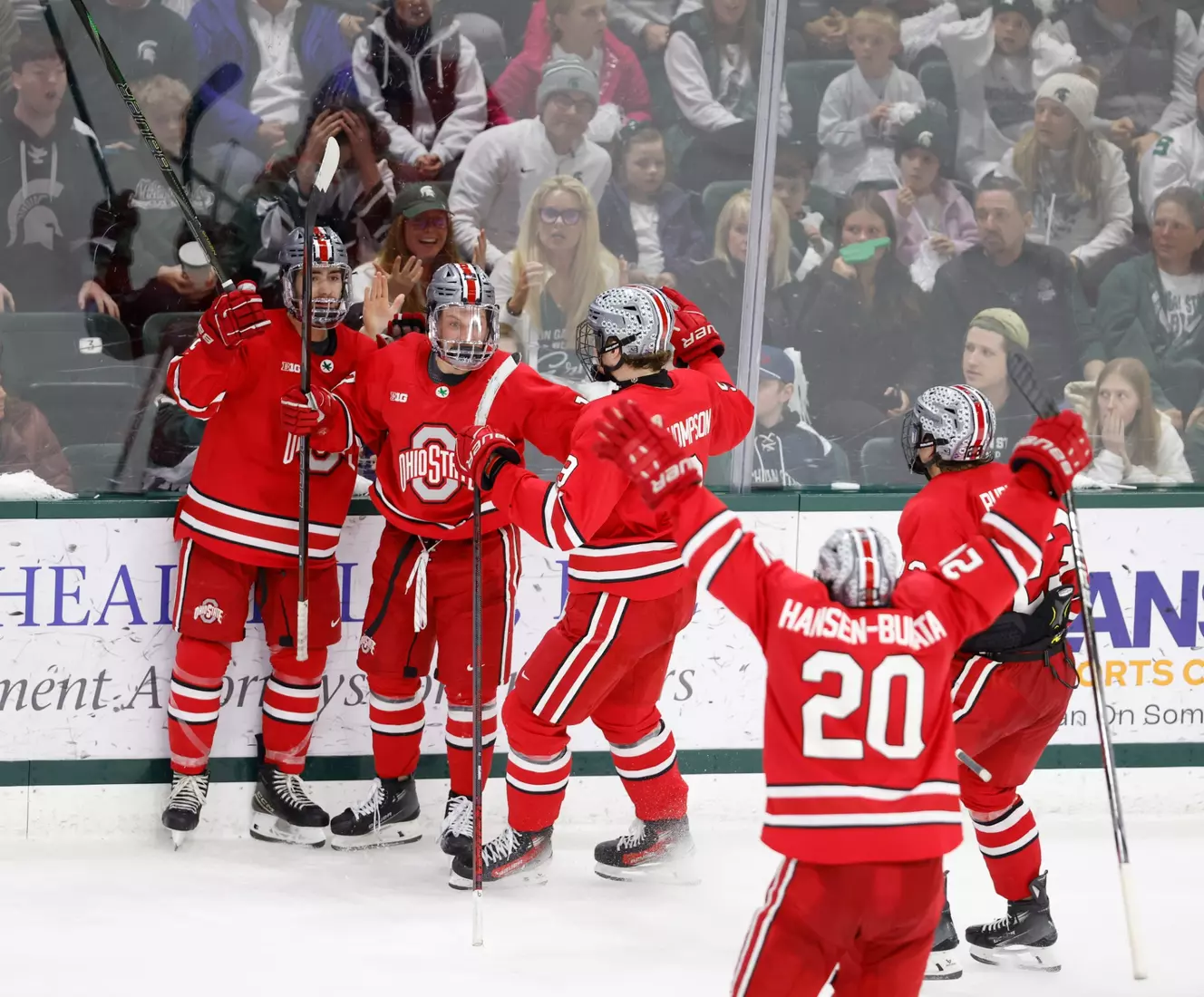Ohio State and Michigan State play during the Big Ten Tournament Championship, Saturday, March 22, 2025, in East Lansing, Mich. (Photo by Al Goldis)