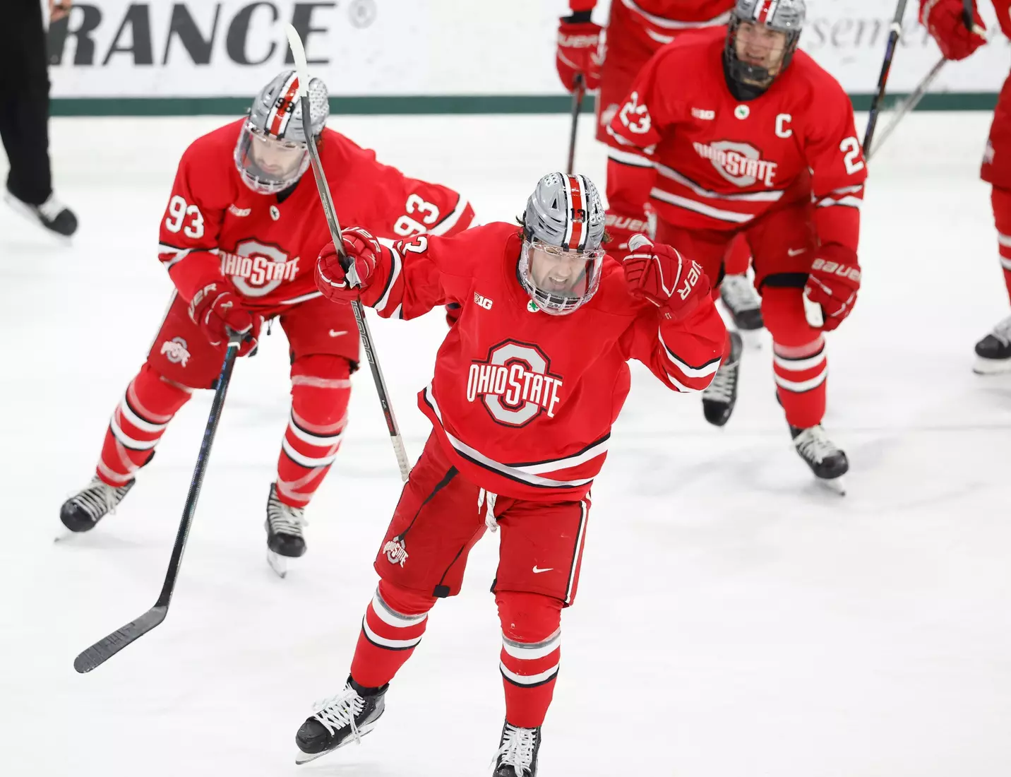 Ohio State and Michigan State play during the Big Ten Tournament Championship, Saturday, March 22, 2025, in East Lansing, Mich.