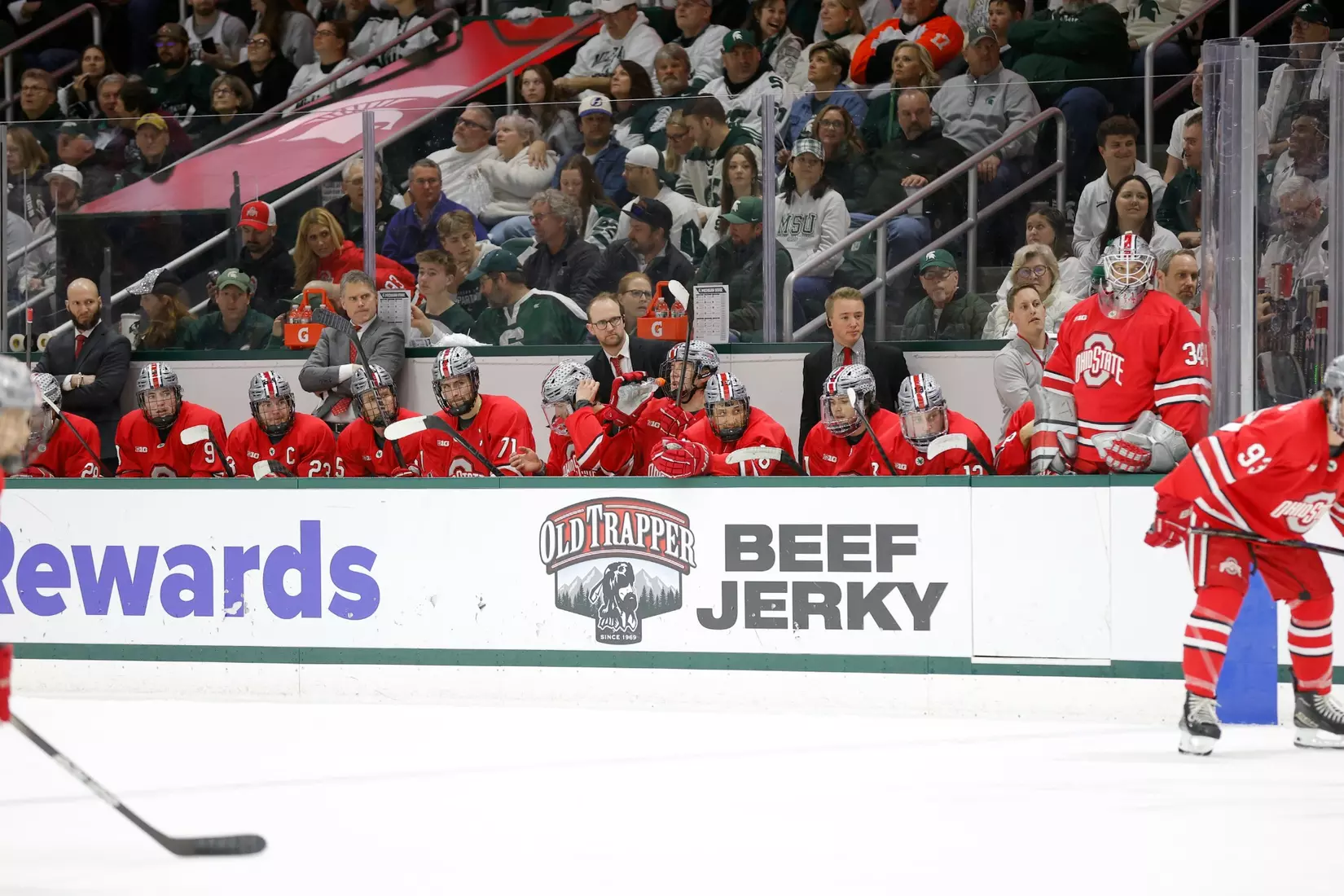 Ohio State and Michigan State play during the Big Ten Tournament Championship, Saturday, March 22, 2025, in East Lansing, Mich. (Photo by Al Goldis)