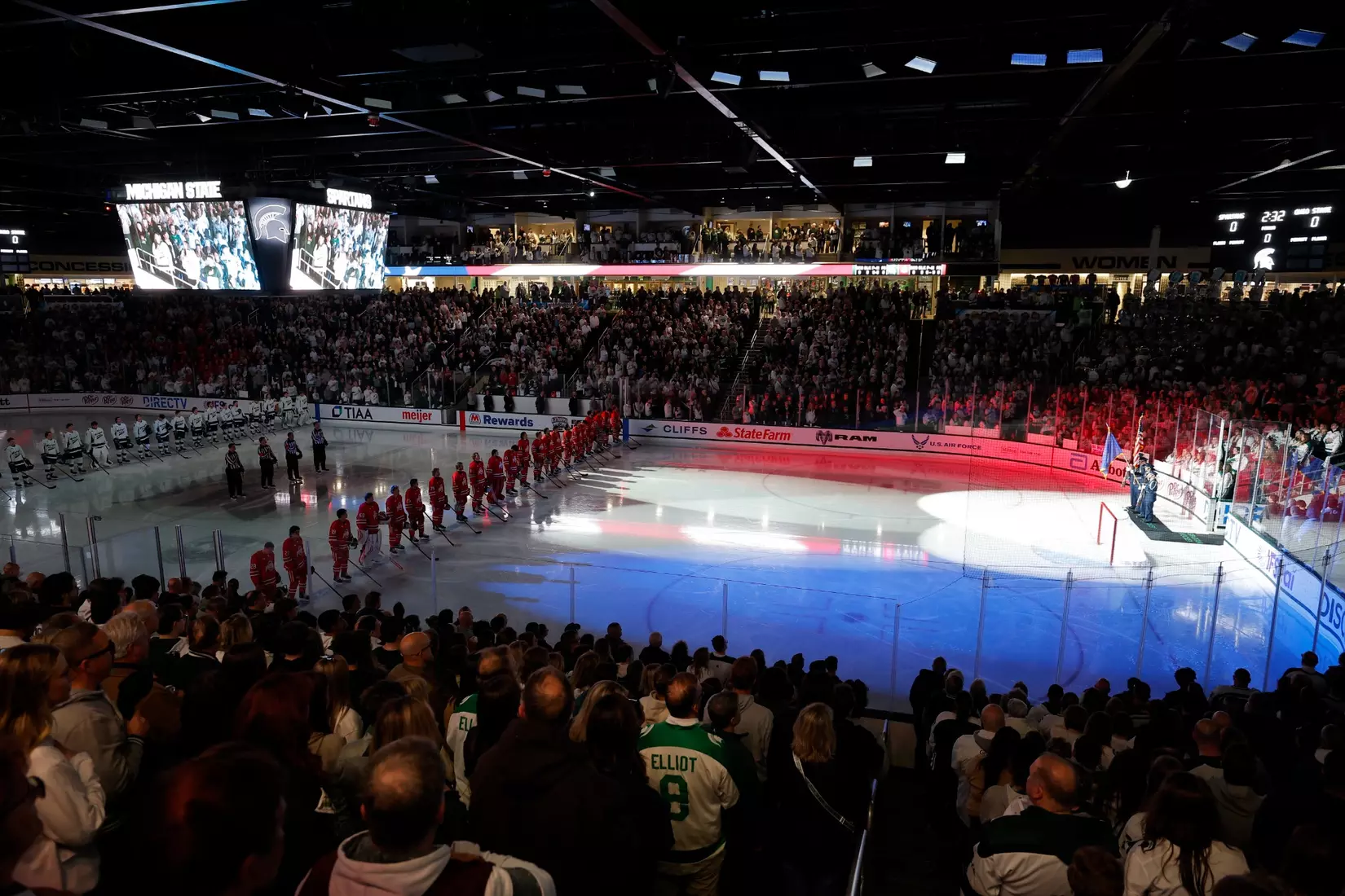 Ohio State and Michigan State play during the Big Ten Tournament Championship, Saturday, March 22, 2025, in East Lansing, Mich. (Photo by Al Goldis)