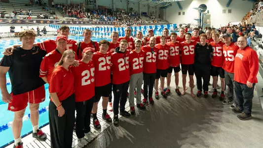 Ohio State men's swimming and diving team at NCAAs