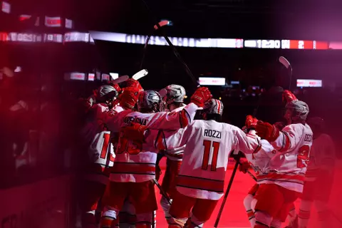 Men's Hockey celebration