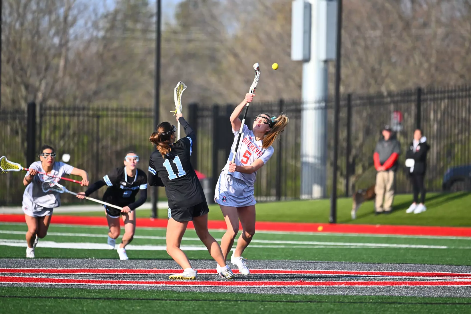 Women's Lacrosse plays Johns Hopkins, April 10, 2025
