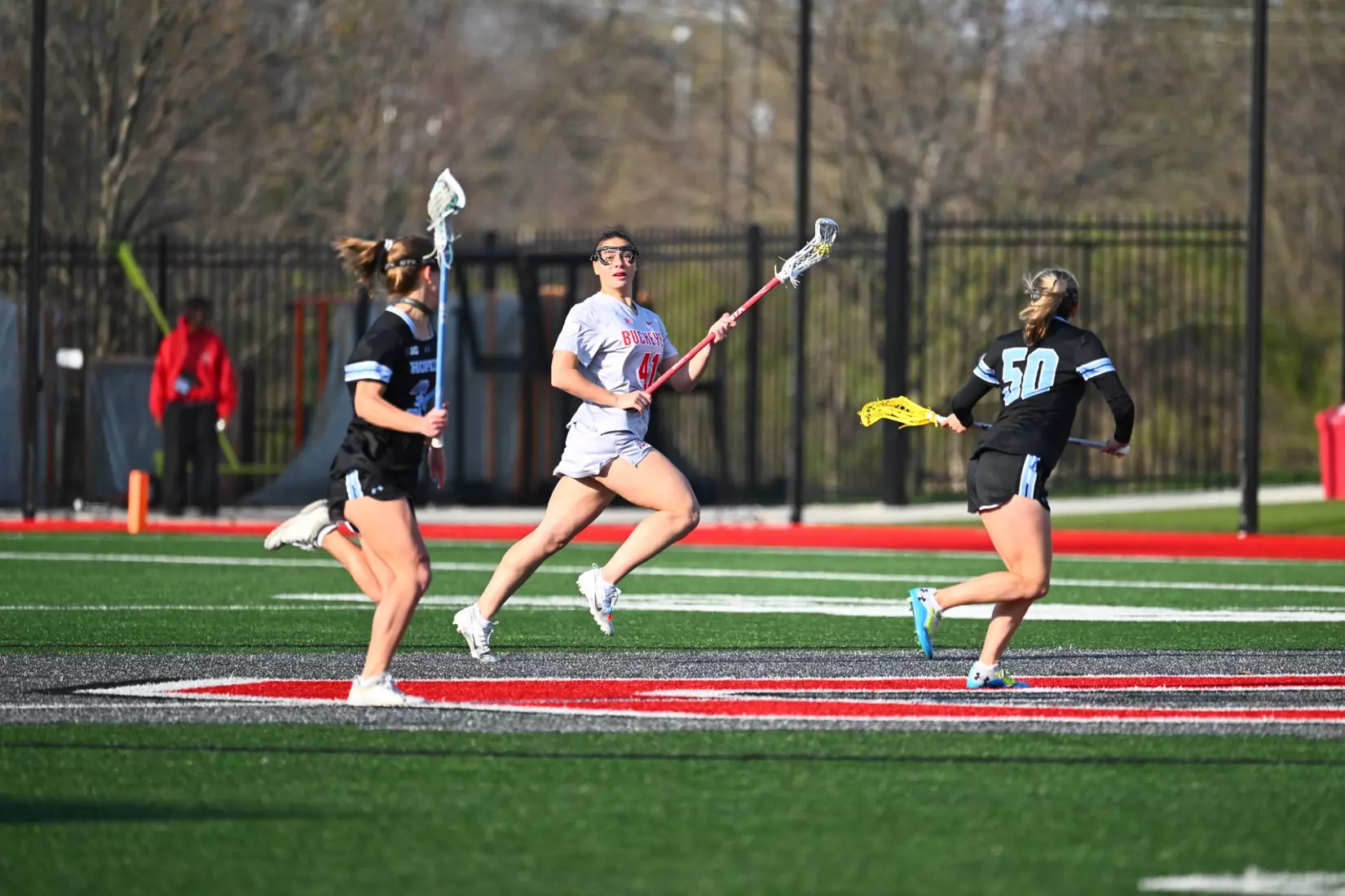 Women's Lacrosse plays Johns Hopkins, April 10, 2025