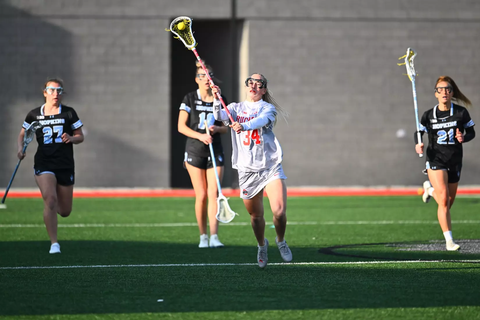 Women's Lacrosse plays Johns Hopkins, April 10, 2025