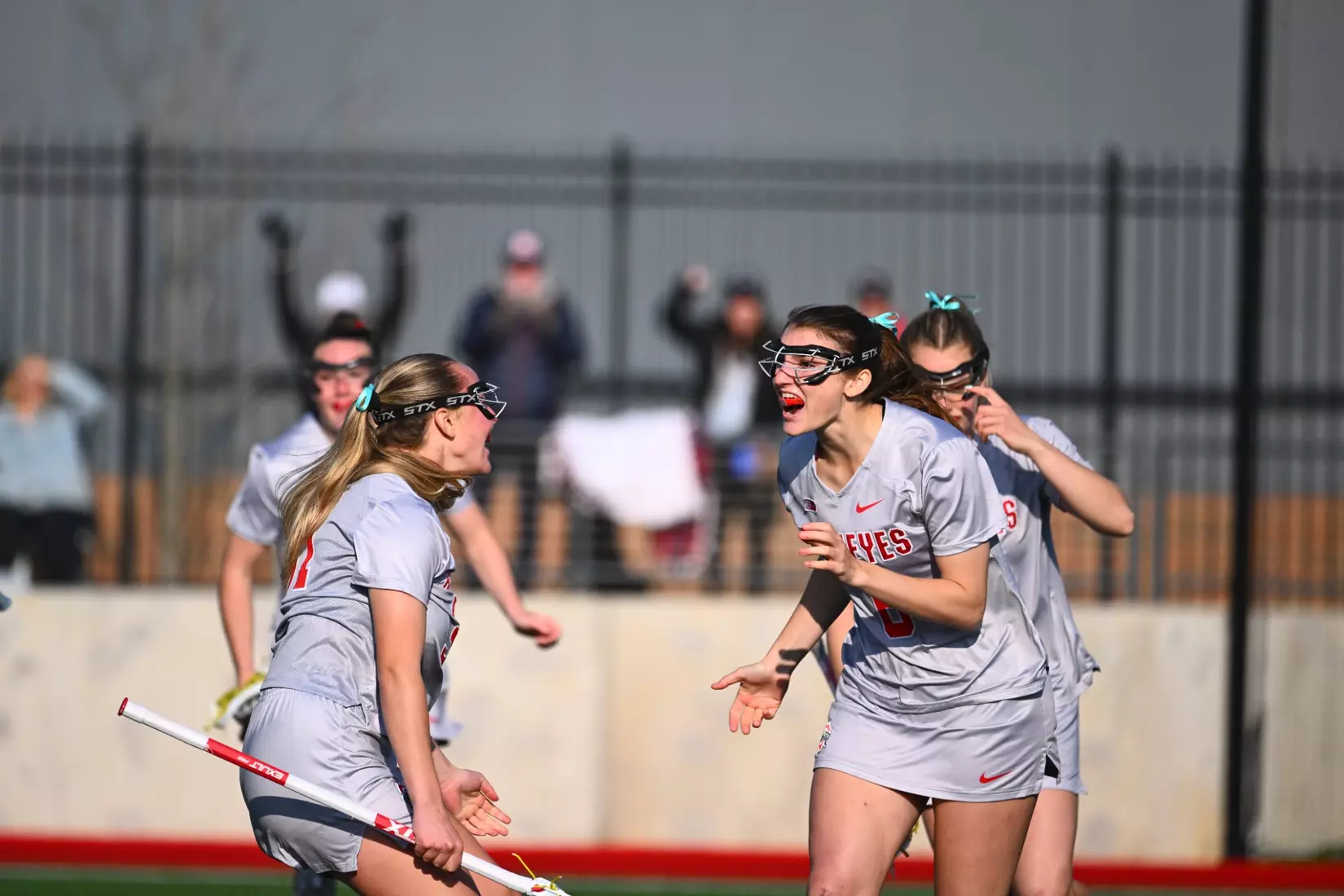 Women's Lacrosse plays Johns Hopkins, April 10, 2025