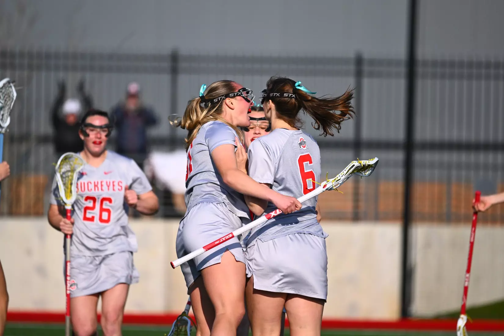 Women's Lacrosse plays Johns Hopkins, April 10, 2025