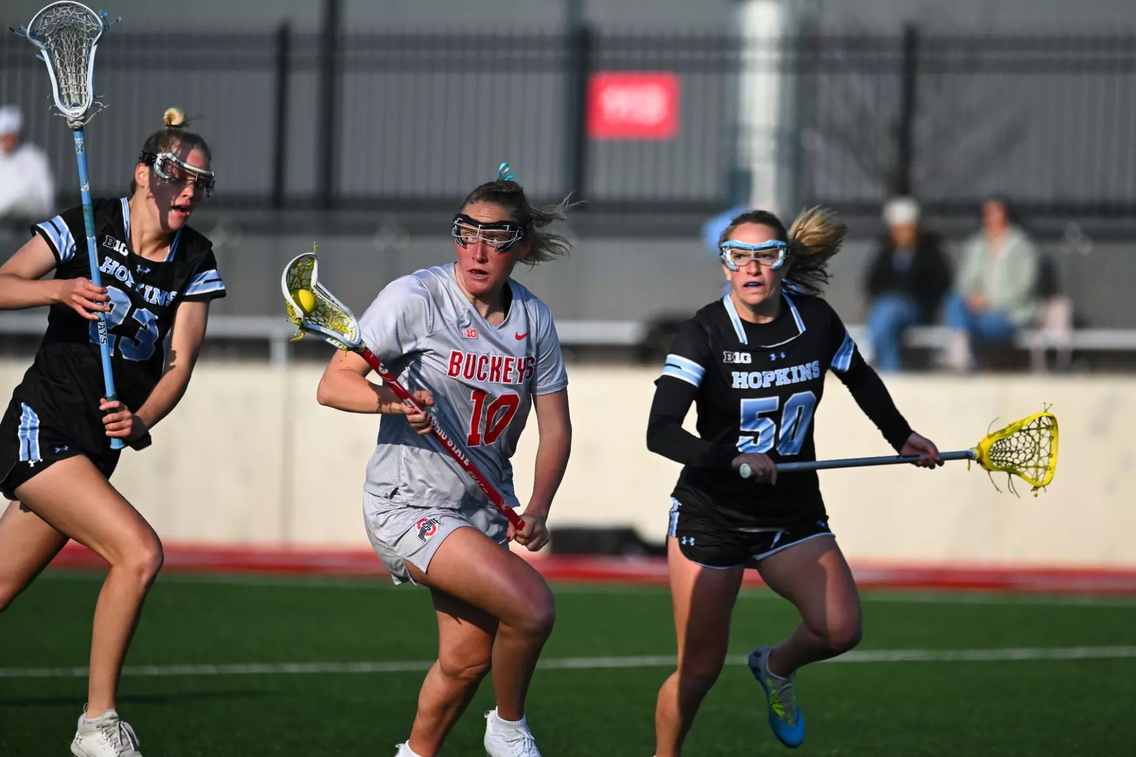 Women's Lacrosse plays Johns Hopkins, April 10, 2025