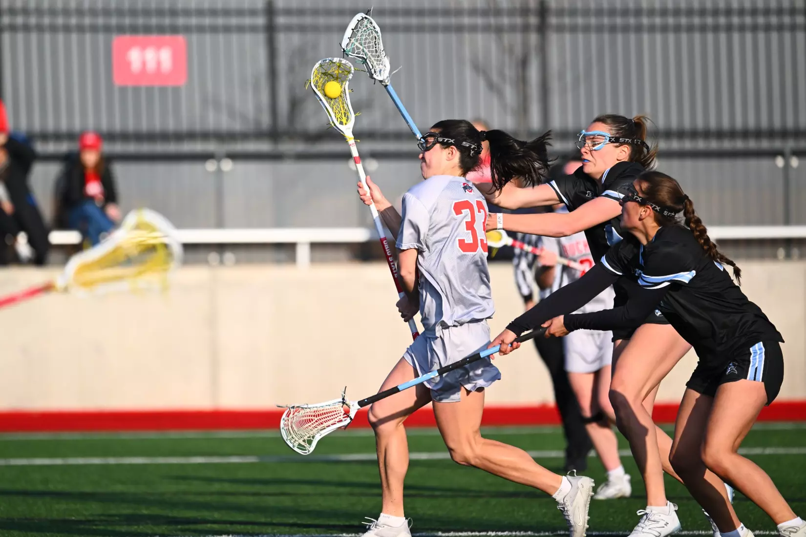 Women's Lacrosse plays Johns Hopkins, April 10, 2025