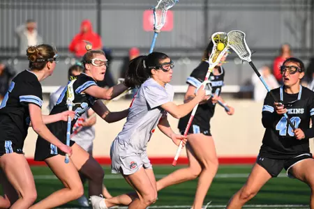 Women's Lacrosse plays Johns Hopkins, April 10, 2025