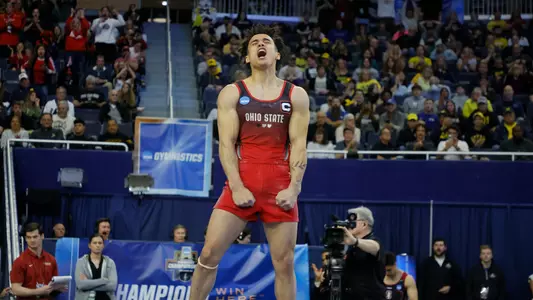 Kameron Nelson NCAA Vault Celebration