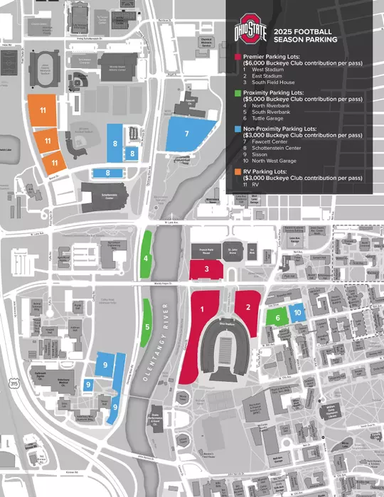 Football Parking Map 2025