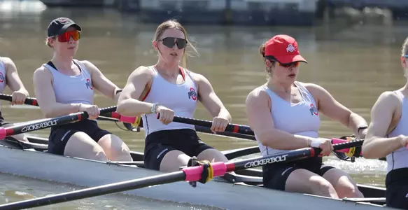 Ohio State rowing Team Photo and Action Thursday, March 13, 2025, in Columbus, Ohio. (Photo/Jay LaPrete)