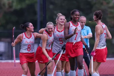 Field Hockey Celebration at Northeastern 9-14-25