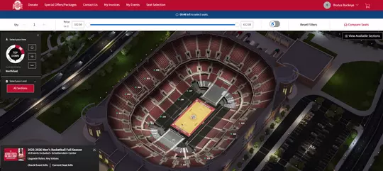 Basketball Tickets Seat View