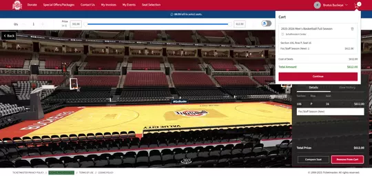 Basketball Tickets Seat View