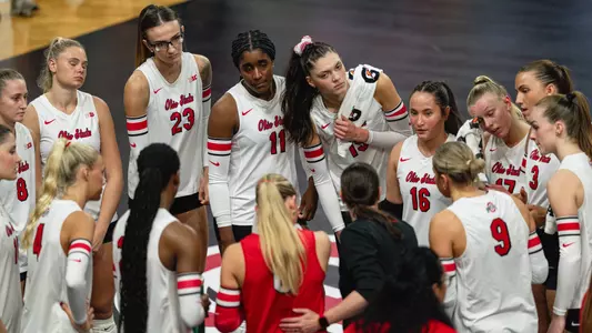 Women's Volleyball Huddle