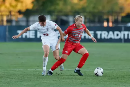 Ohio State men's soccer vs. Temple Sunday, Aug. 31, 2025, in Columbus, Ohio. (Photo/Jay LaPrete)
