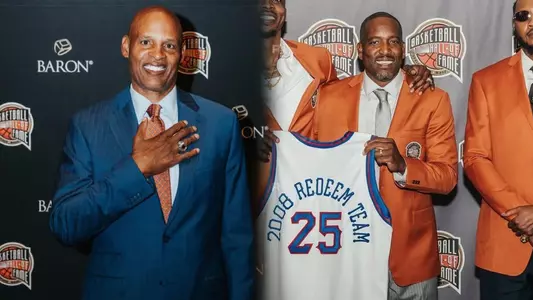 Clark Kellogg and Michael Redd -- 2025 Naismith Basketball Hall of Fame