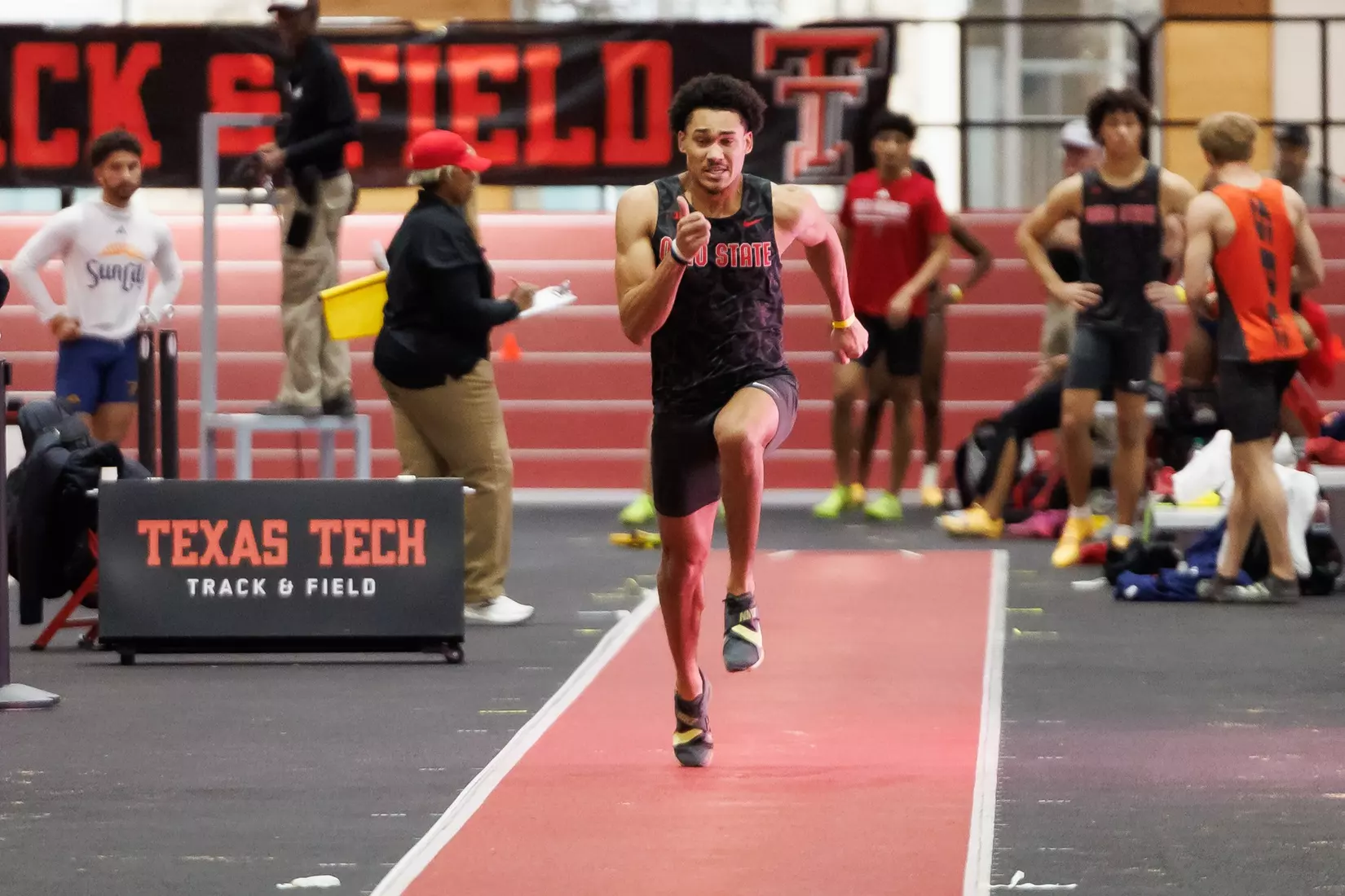 Ohio State track and field vs. Texas Tech Friday, Jan. 23, 2026, in Lubbock, Texas. (Photo/Jay LaPrete)