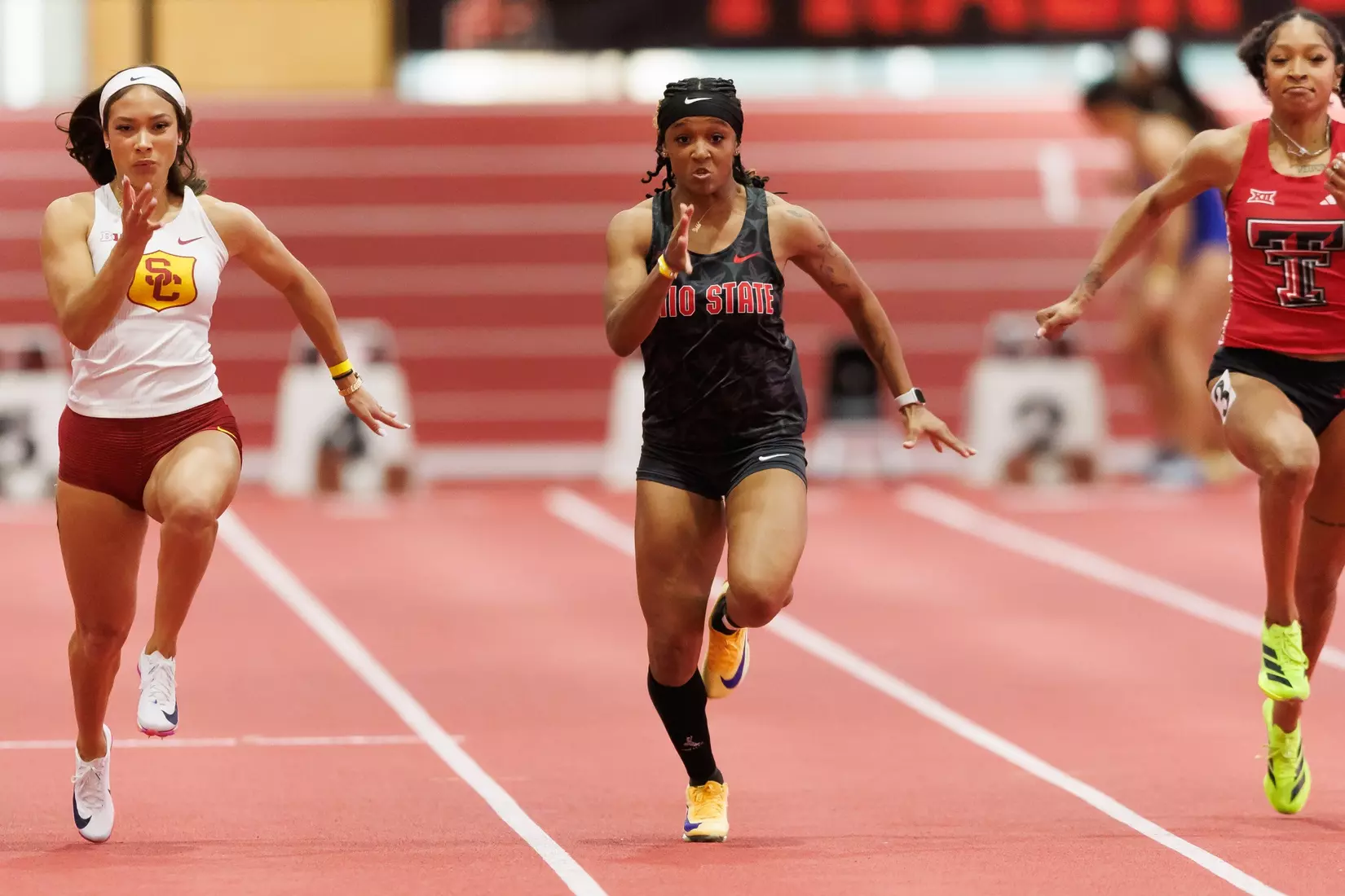 Ohio State track and field vs. Texas Tech Friday, Jan. 23, 2026, in Lubbock, Texas. (Photo/Jay LaPrete)