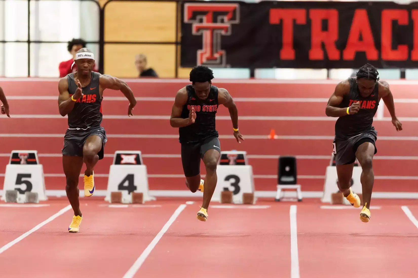 Ohio State track and field vs. Texas Tech Friday, Jan. 23, 2026, in Lubbock, Texas. (Photo/Jay LaPrete)