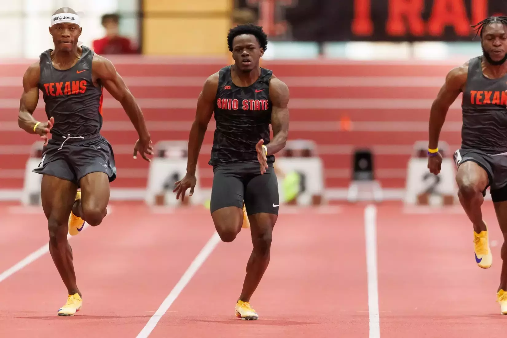 Ohio State track and field vs. Texas Tech Friday, Jan. 23, 2026, in Lubbock, Texas. (Photo/Jay LaPrete)