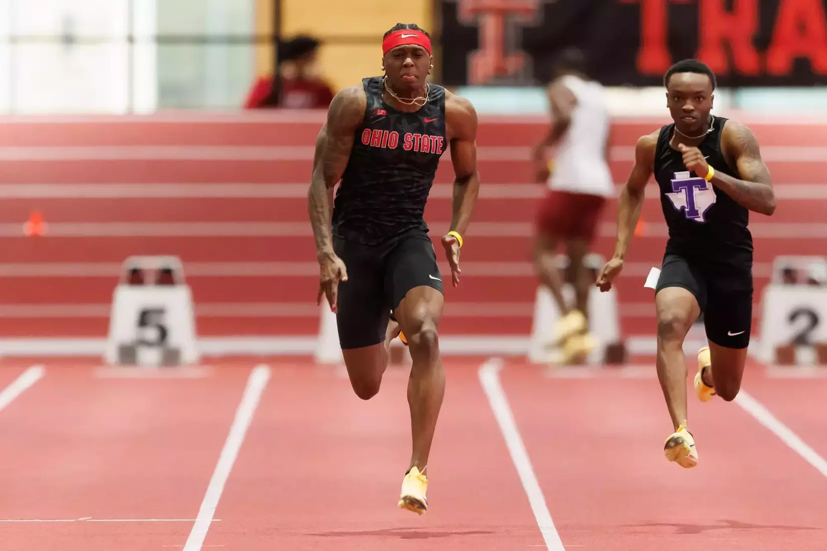 Ohio State track and field vs. Texas Tech Friday, Jan. 23, 2026, in Lubbock, Texas. (Photo/Jay LaPrete)