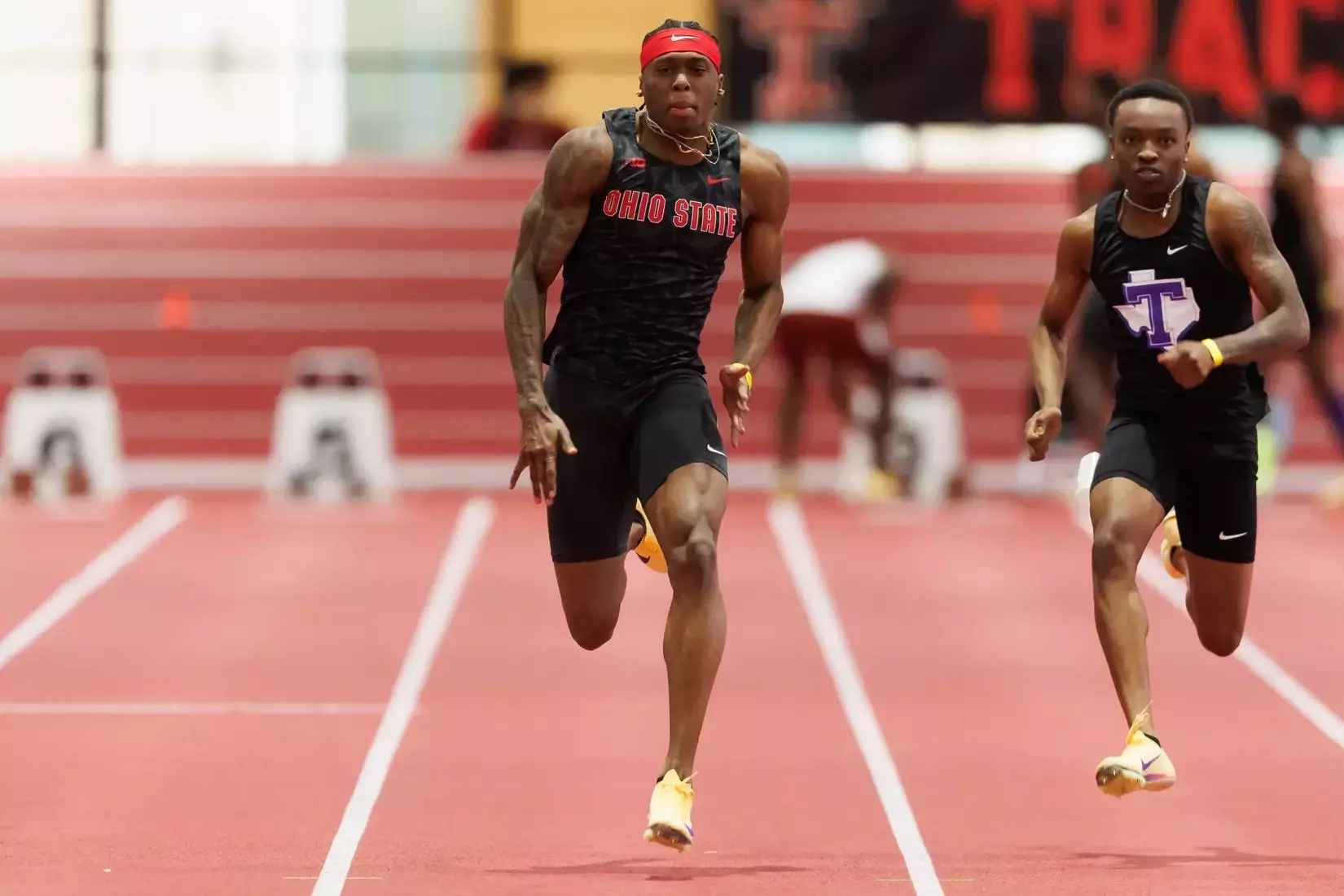 Ohio State track and field vs. Texas Tech Friday, Jan. 23, 2026, in Lubbock, Texas. (Photo/Jay LaPrete)