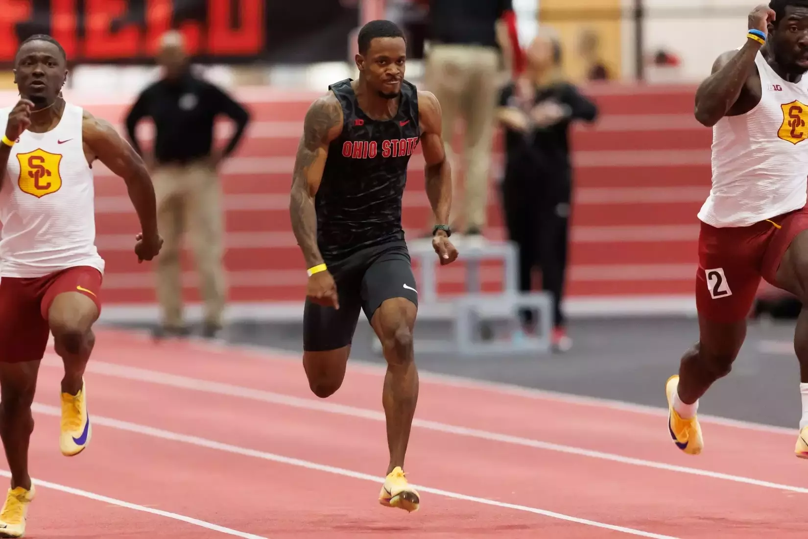 Ohio State track and field vs. Texas Tech Friday, Jan. 23, 2026, in Lubbock, Texas. (Photo/Jay LaPrete)