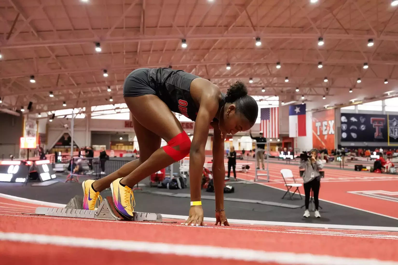 Ohio State track and field vs. Texas Tech Friday, Jan. 23, 2026, in Lubbock, Texas. (Photo/Jay LaPrete)