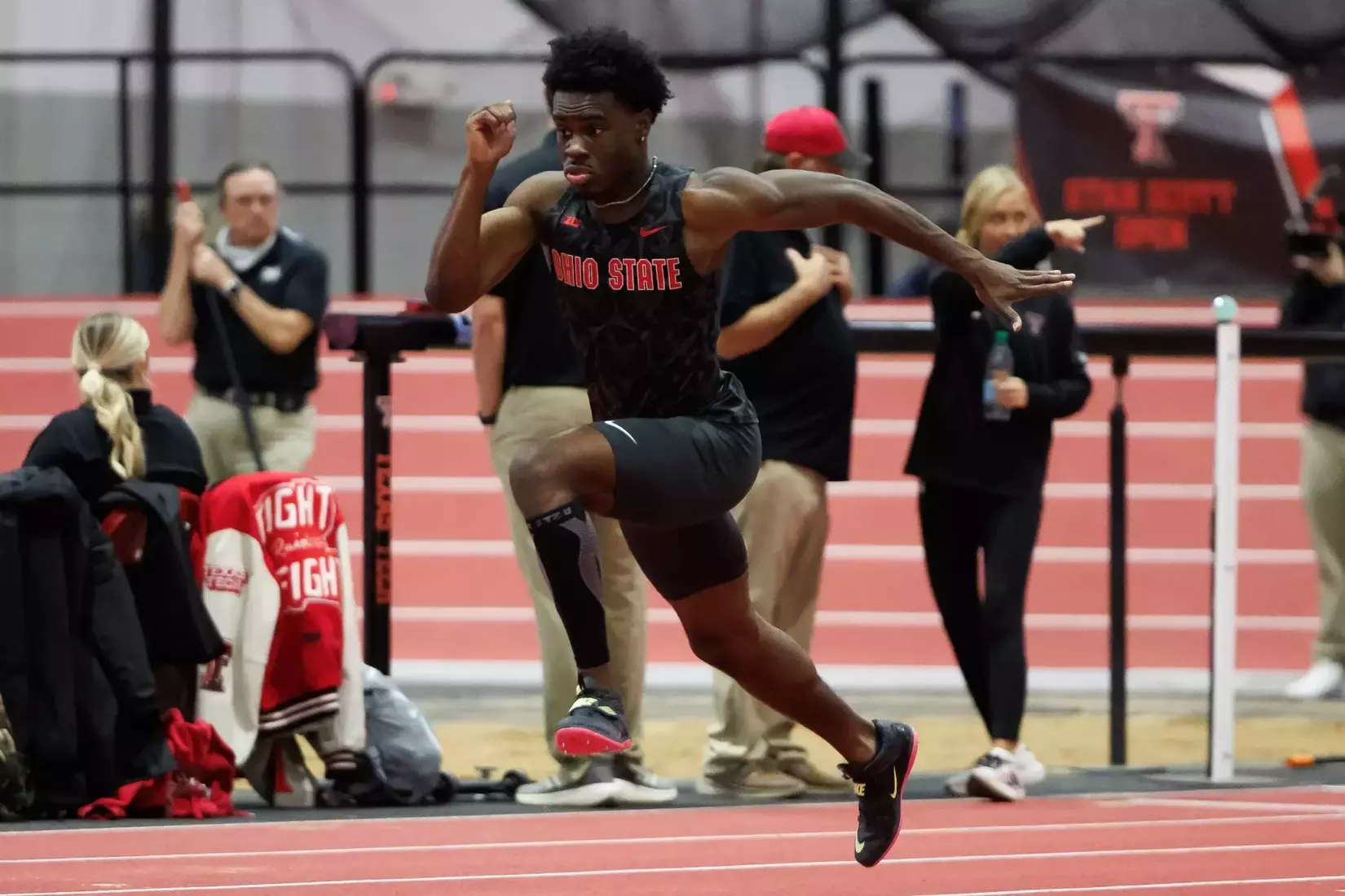 Ohio State track and field vs. Texas Tech Friday, Jan. 23, 2026, in Lubbock, Texas. (Photo/Jay LaPrete)