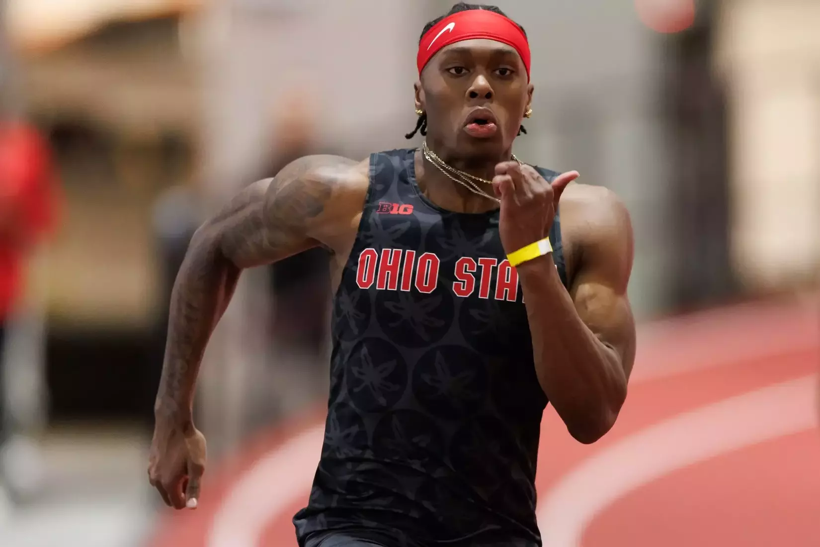 Ohio State track and field vs. Texas Tech Friday, Jan. 23, 2026, in Lubbock, Texas. (Photo/Jay LaPrete)