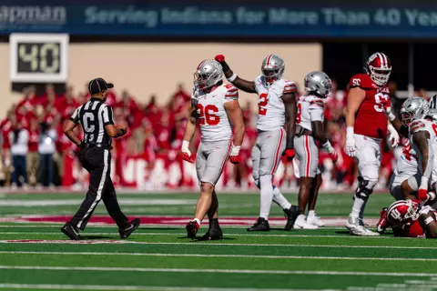Ohio State Football vs. Indiana Hoosiers on Saturday, October 17 at 12 p.m. ET, at Memorial Stadium in Bloomington, Indiana.