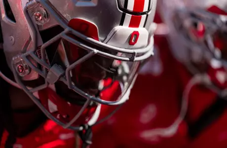 Ohio State Football player helmet