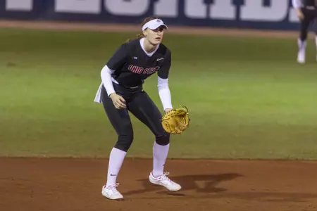 Ohio State softball vs. FAU Friday, Feb. 6, 2026, in Boca Raton, Florida. (Photo/Jay LaPrete)