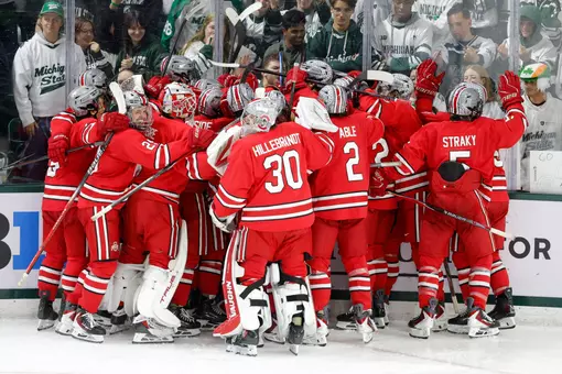 Ohio State vs Michigan State in a Big Ten tournament semifinal, Saturday, March 14, 2026, in East Lansing, Mich.