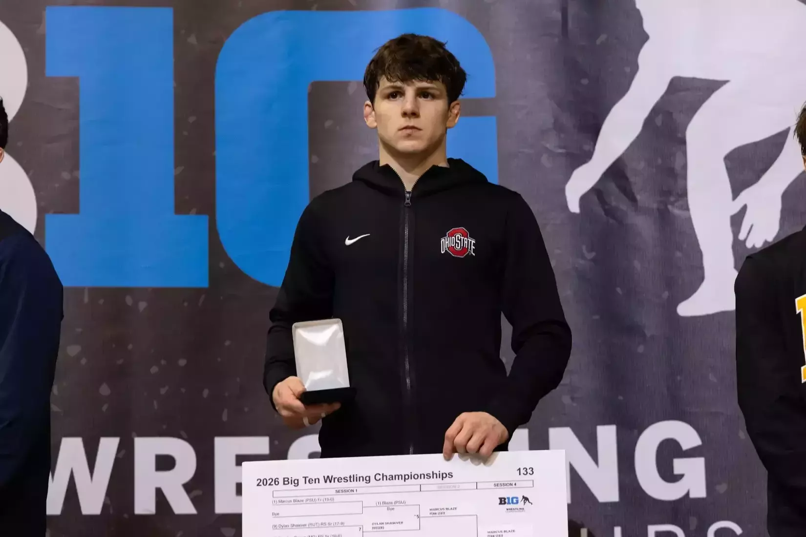 Ben Davino Podium - All Big Ten WR 2026