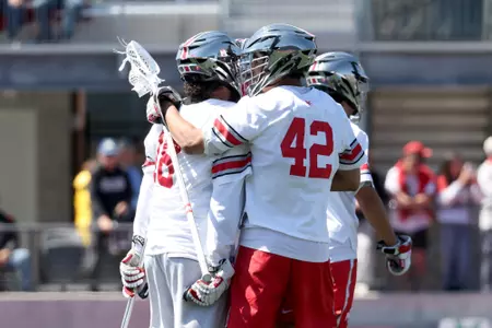 MLAX Postgame Celebration vs. Johns Hopkins