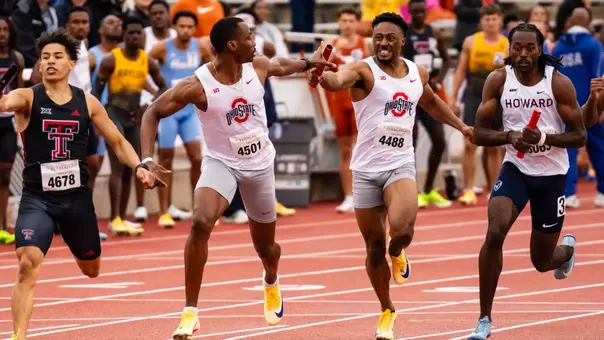 AUSTIN, TEXAS - APRIL 4: Ohio State Track and Field competes in the Clyde Littlefield Texas Relays in Austin, Texas. (Photo by Noah Goldberg)