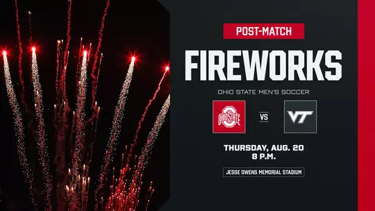 Ohio State Men's Soccer vs. Virginia Tech - Post-Match Fireworks
