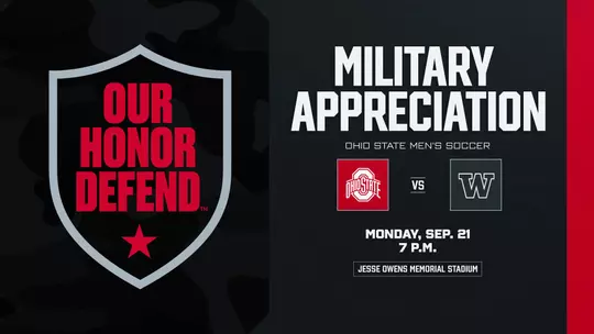 Ohio State Men's Soccer vs. Washington - Military Appreciation Night