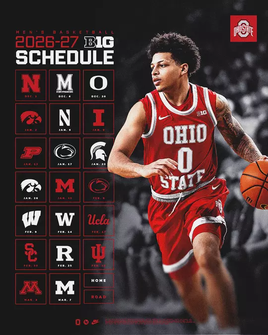Ohio State 2026-27 Big Ten Men's Basketball Schedule