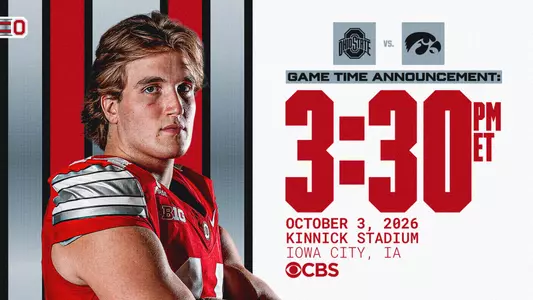 Ohio State Football Kickoff Time vs. Iowa