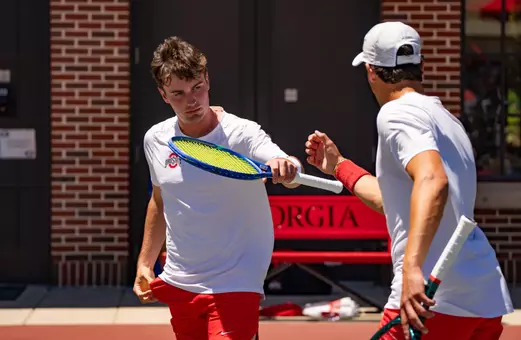 Nikita Filin and Brandon Carpico playing in doubles