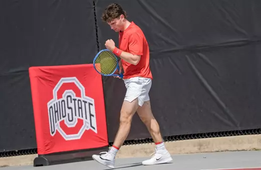 Nikita Filin celebrating a point