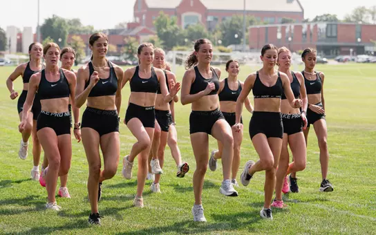 Women's cross country practice