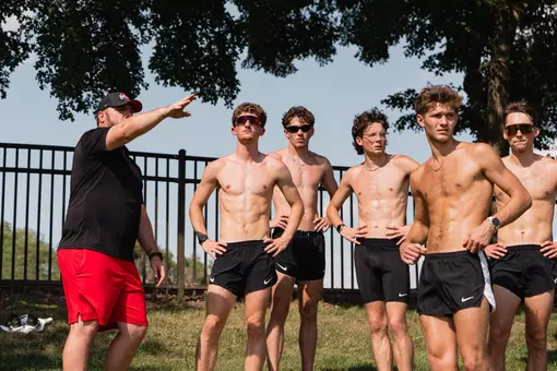 Men's cross country practice