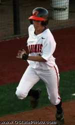 Kelsey Anchors scored two of OSU's four runs in Game 1 vs. Seminole State.