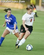Annika Niemeier leads the Cowgirls with seven goals this season.